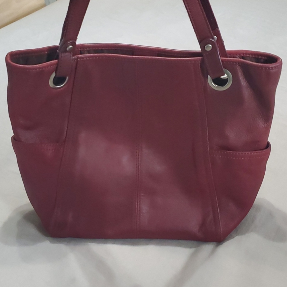 Fossil burgundy bag purse